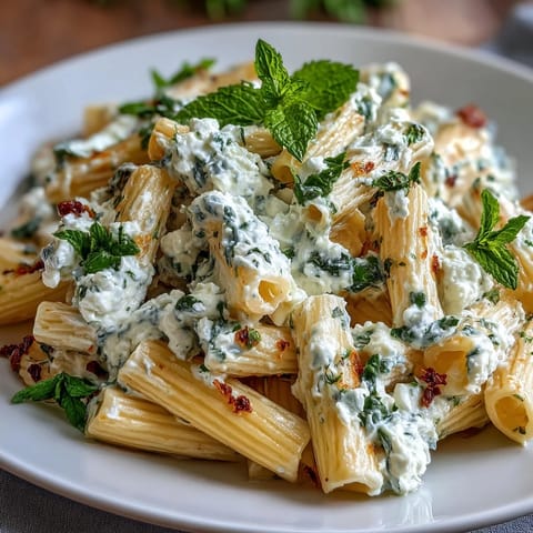Pea Ricotta Pasta Mint