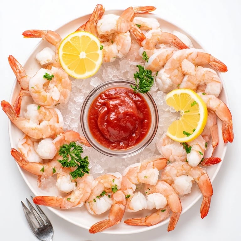 Classic shrimp cocktail served with tangy homemade sauce on a bed of crisp lettuce.