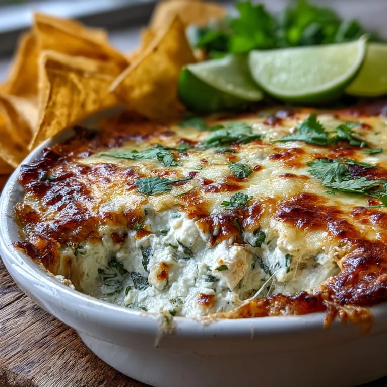 Freshly baked Cilantro and Lime Chicken With Scoops, served hot in a dish with plenty of tortilla scoops for dipping.