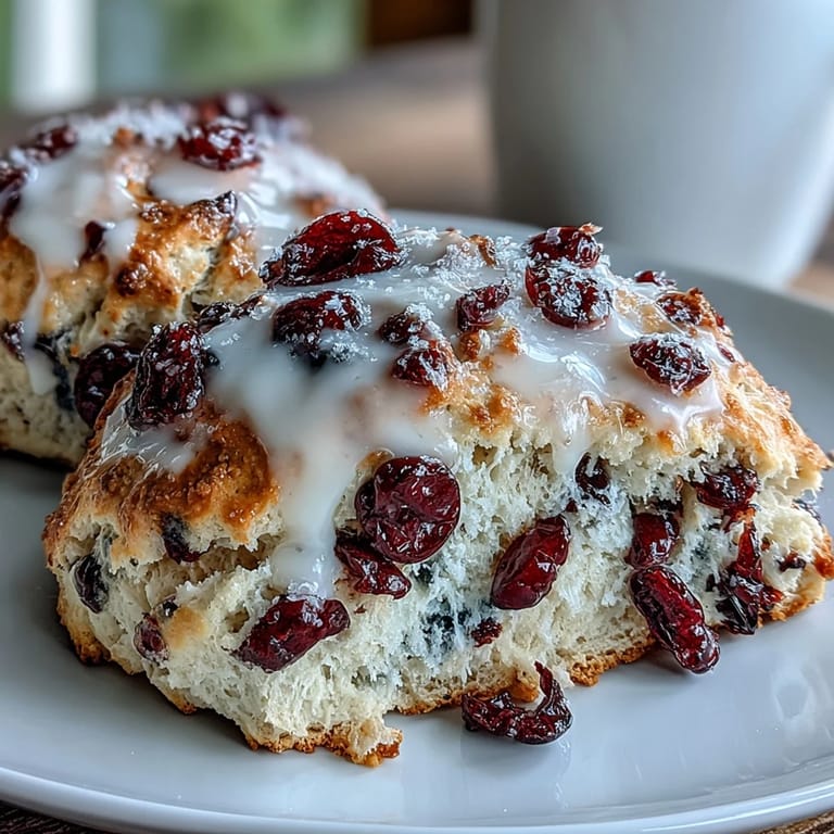 Flaky sourdough scones packed with blueberries and bright lemon flavor, perfect for a cozy breakfast or brunch.