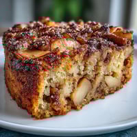 Golden Baked Apple Cake, tender apples baked with warm spices, perfect family breakfast.